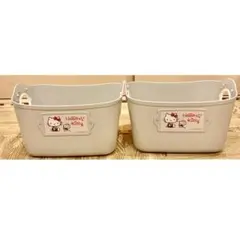 完売品　新品未使用　サンリオ　やわらかバケツミニ ハローキティ グレー　2点
