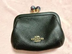 COACH キラキラ がま口ポーチ