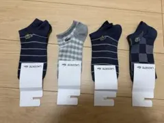 LACOSTE アンクルソックス 4足セット 22~24cm 特価品のサムネイル