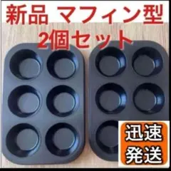 マフィン型 カップケーキ お菓子型 6ケ取 フッ素樹脂加工 2枚　天板のサムネイル