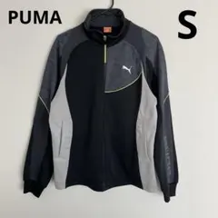 PUMA メンズ トレーニングジャージ S 黒 グレー ランニング DRY