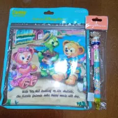 Duffy and Friends タオル・多色ボールペンセット