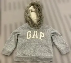 GAP フード付きグレー パーカー