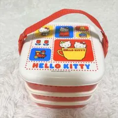 【訳あり】【平成レトロ】ハローキティ 3段　お弁当　ランチボックス