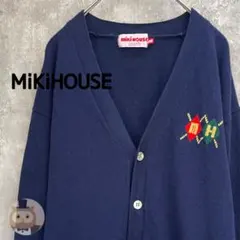 【日本製】ミキハウス ニット カーディガン 古着 レトロ メンズ