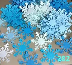 ダイカット　雪の結晶100枚