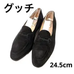H2103-m3◾️グッチ　スエードホースビット　ローファー