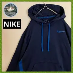 NIKEナイキサーマフィットスウッシュ刺繍ワンポイントロゴパーカースウェット袖太