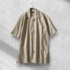 【美品】 シェレル SCHERRER 半袖シャツ M ベージュ 軽量素材