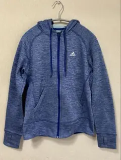 adidas フード付き ジップアップパーカー