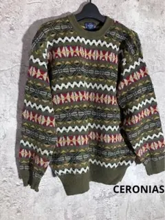 ☘️CERONIAS オリーブグリーン ニット セーター トップスのサムネイル