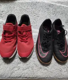 ナイキの靴2つセット　Nike Mercurial X フットサルシューズ