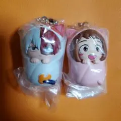僕のヒーローアカデミア　おくるみますこっとチャーム　轟焦凍　麗日お茶子