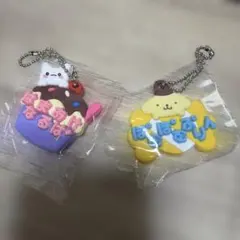 メルヘン工房おなまえホルダー　ポムポムプリン はなまるおばけ