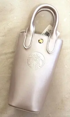 スタバ SAKURA2026 ボトルショルダーバッグメタリックピンク　新品