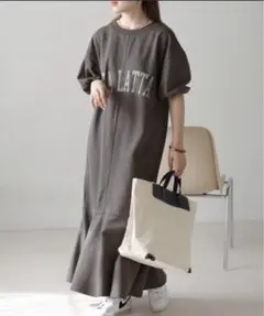 【匿名配送】Bab 前後2WAYマーメイドスウェットワンピース M