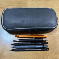 文房具まとめ売り　筆箱　LOONLOON シャーペン LOONLOON 660 レイニー ペンケース ブラック 大容量 おしゃれ