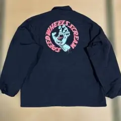 サンタクルーズ バクプリ入り 裏メッシュ ナイロン ジャケット 黒L レア