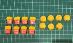 デコパーツ　ハンバーガー&ポテト