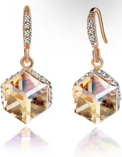 ピアス レディース 人気 華奢 スワロフスキー クリスタル 金属アレルギー対応