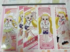 おジャ魔女どれみ　ハナ　ロングステッカー　5枚セット