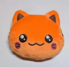 ぬいぐるみ　お財布　猫　オレンジ　猫型ポーチ