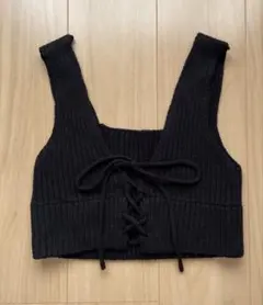 INGNI イング ニットベスト クロップド レイヤードビスチェ