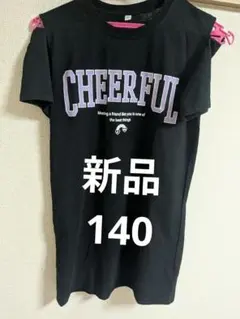 新品未使用 女の子 140半袖Tシャツワンピース半袖エルフィンドールのサムネイル