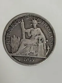 1960年 フランス 5フラン銀貨 未流通 PCGS西トーン❗️ 1960年 フランス 種を蒔く女神 5フラン銀貨 未流通 PCGS認証 トーン