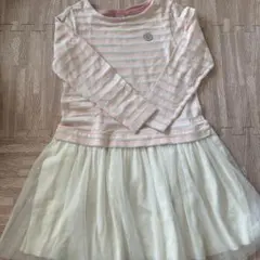 PETIT BATEAU ストライプ長袖ワンピース　10才前後　140cm