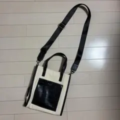 ALTROSE 2way ショルダーバッグ キャンバス クロコ型押し