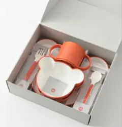 新品未使用　tak クマ型食器セット オレンジ