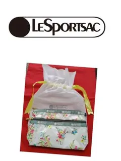 LeSportsac ポーチ 花柄 2段ファスナーのサムネイル