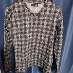 semanticdesign M チェック柄 長袖カットソー