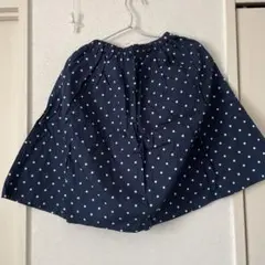 新品branshes ネイビー 水玉模様 スカート 150cm
