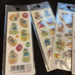 平成レトロ　サンスター文具　ディズニーシール４枚まとめ売り
