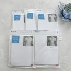 【新品】UNIQLO ユニクロエアリズムVネック　半袖Tシャツ　MEN 5枚 S