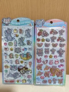 うるちゅるポップシール　トムとジェリー　エンジェルブルー　2種セット