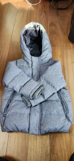 グレー フード付き ダウンコート M