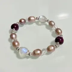 Thidastone天然石デザインブレスレットタンザナイトカイヤアクア淡水