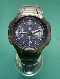 CASIO ウェーブセプター ソーラー電波時計 チタンベルト