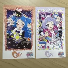 ひみつのアイプリ ブロマイド風ステッカー チィ ビビ　2枚セット