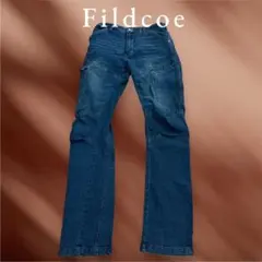 【人気】field core デニム カーゴパンツ ワークパンツ インディゴ S