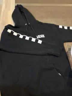 VANS ブラック パーカー チェック柄