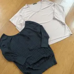 INED　バンヤードストーム　L 13号　フリーサイズ　ニット　Ｔシャツ