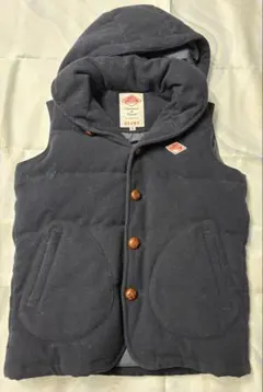 ダントン × BEAMS ウール ダウンベスト フード脱着 2way カモフラ ダントン × BEAMS ウール ダウンベスト フード脱着 2way カモフラ