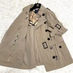 【希少✨】バーバリーロンドン トレンチコート メガチェック ハニーベージュ 38