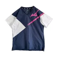 【MIZUNO】スポーツ Tシャツ Vネック 半袖 ゲームシャツ レディース Sのサムネイル