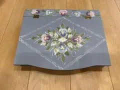 アッセンデルフト ハンドペイント 木製 収納 ボックス 花柄 小物入れ