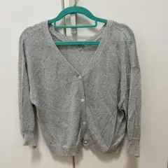 未着用　ラメカーディガン